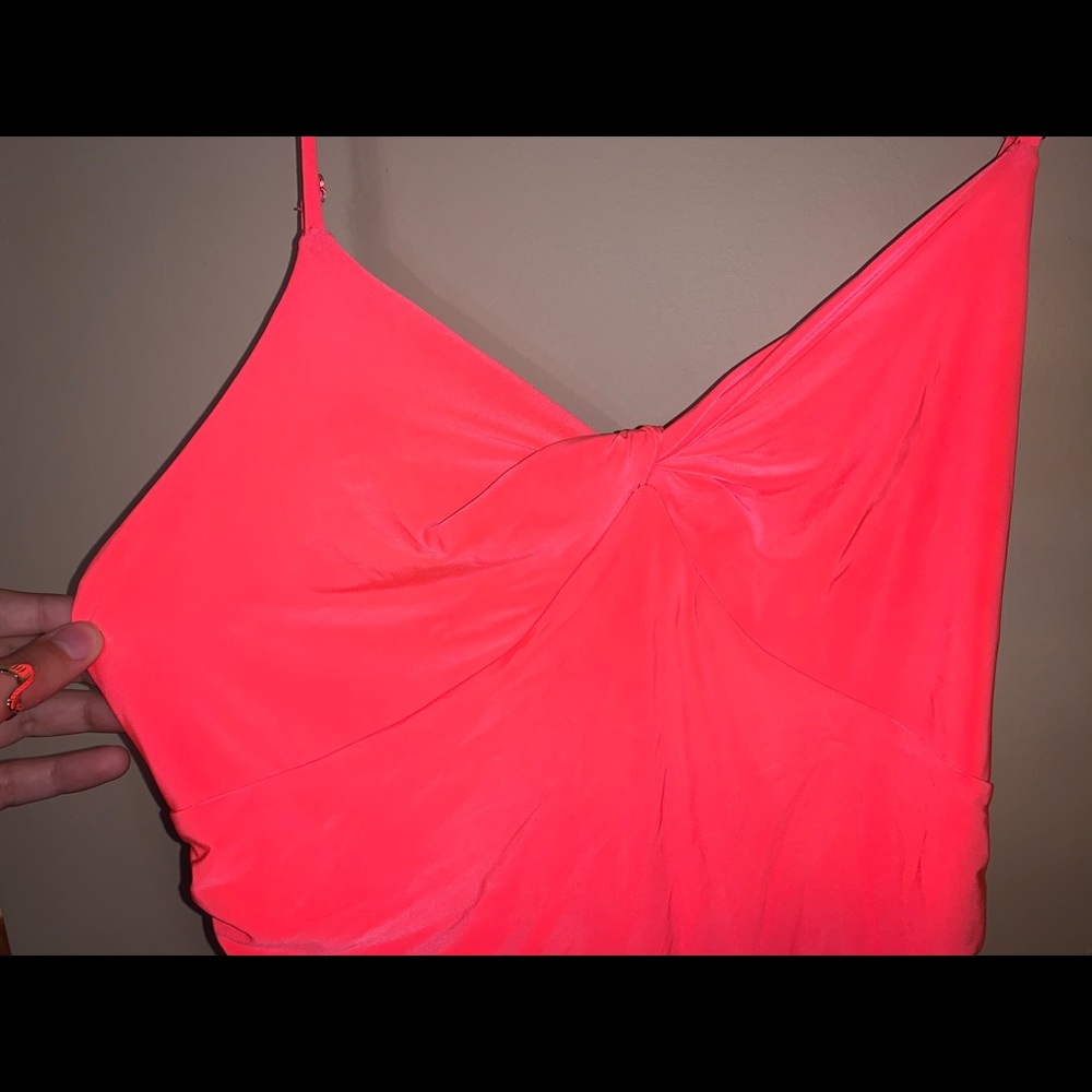 BRAND NEW Hot Pink/Orange tightly fit dress